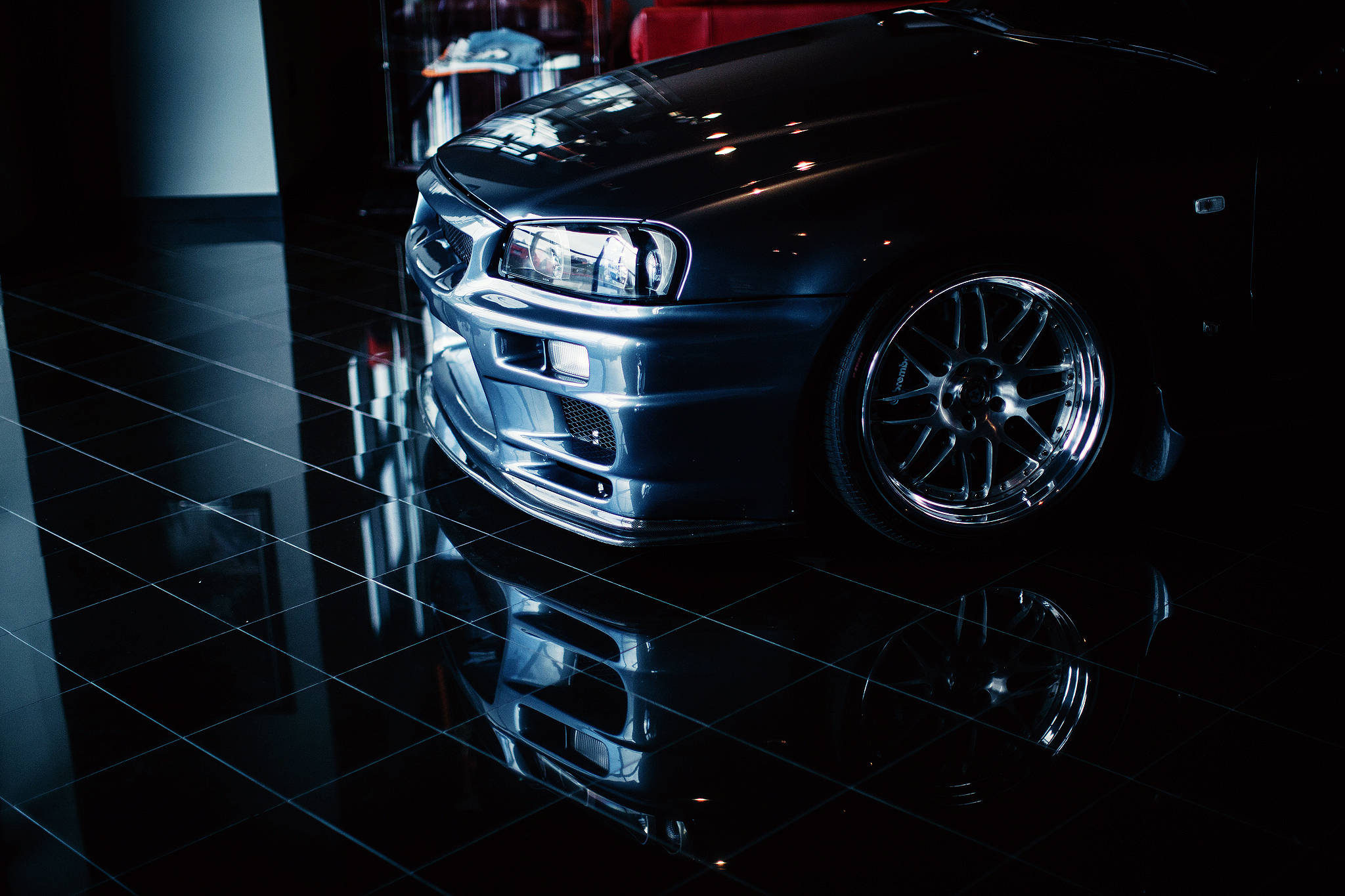 日产Skyline GTR R34前引擎盖 壁纸