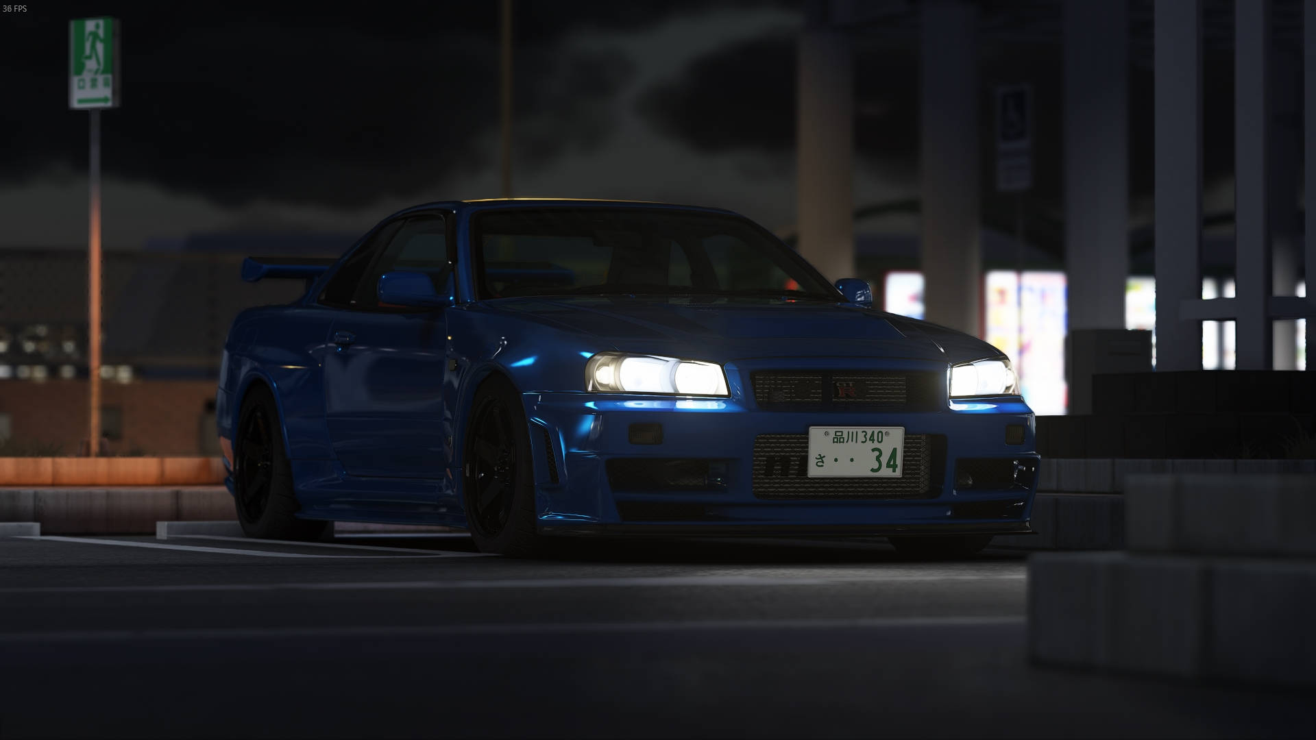 改装版日产Skyline GTR R34 壁纸