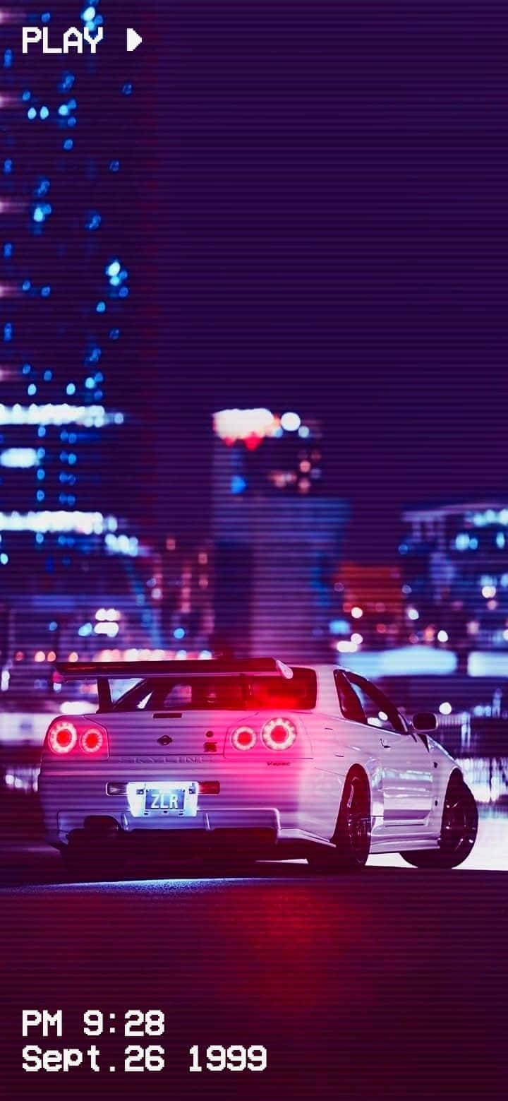 街头复古跑车，经典日产 Skyline JDM 壁纸