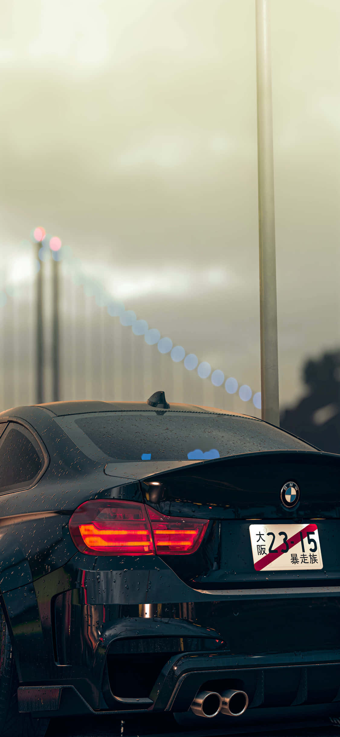 sleek 的BMW Coupe与经典Apple iPhone X的搭配 壁纸