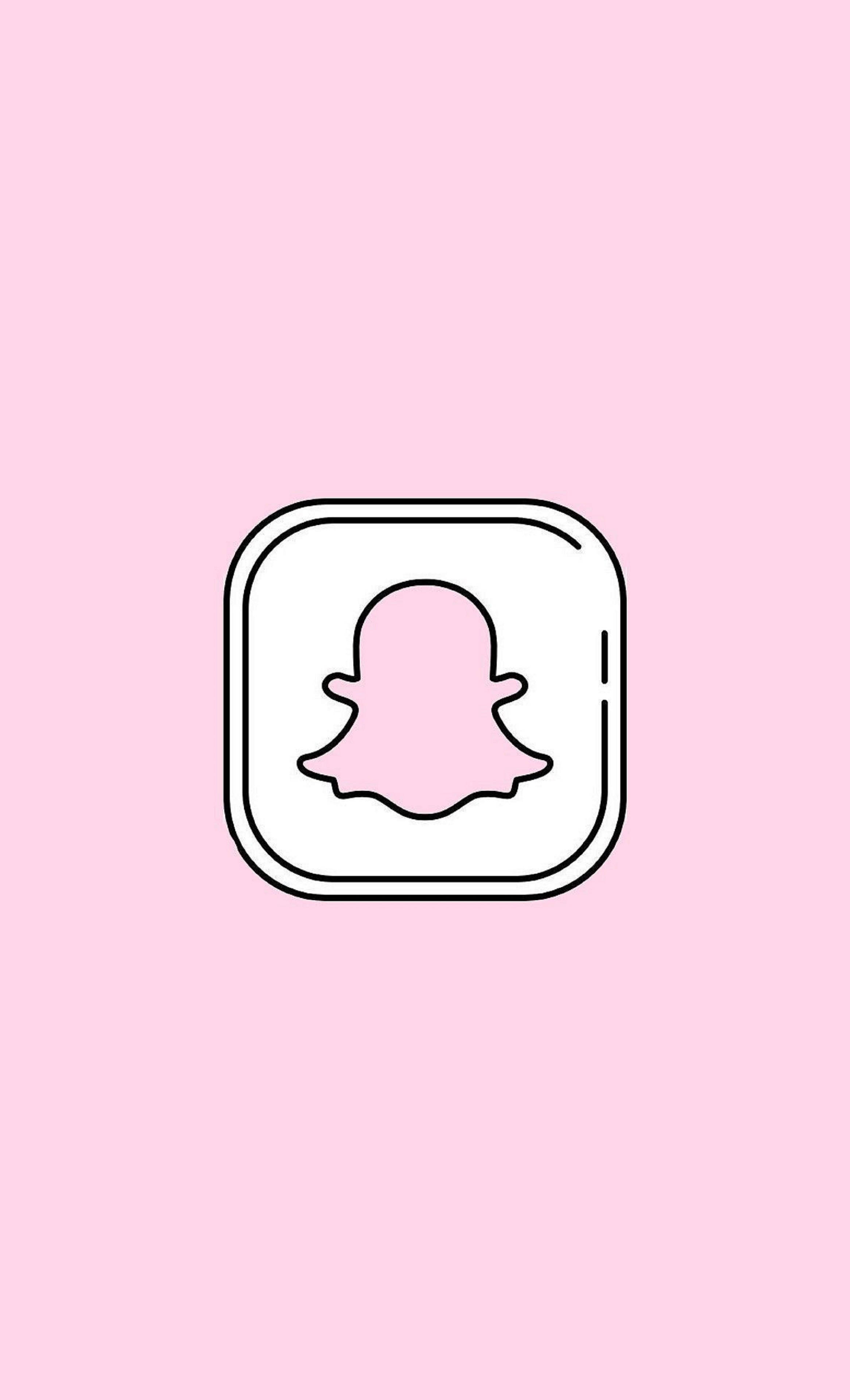 Snapchat 粉色 Instagram 图标 壁纸