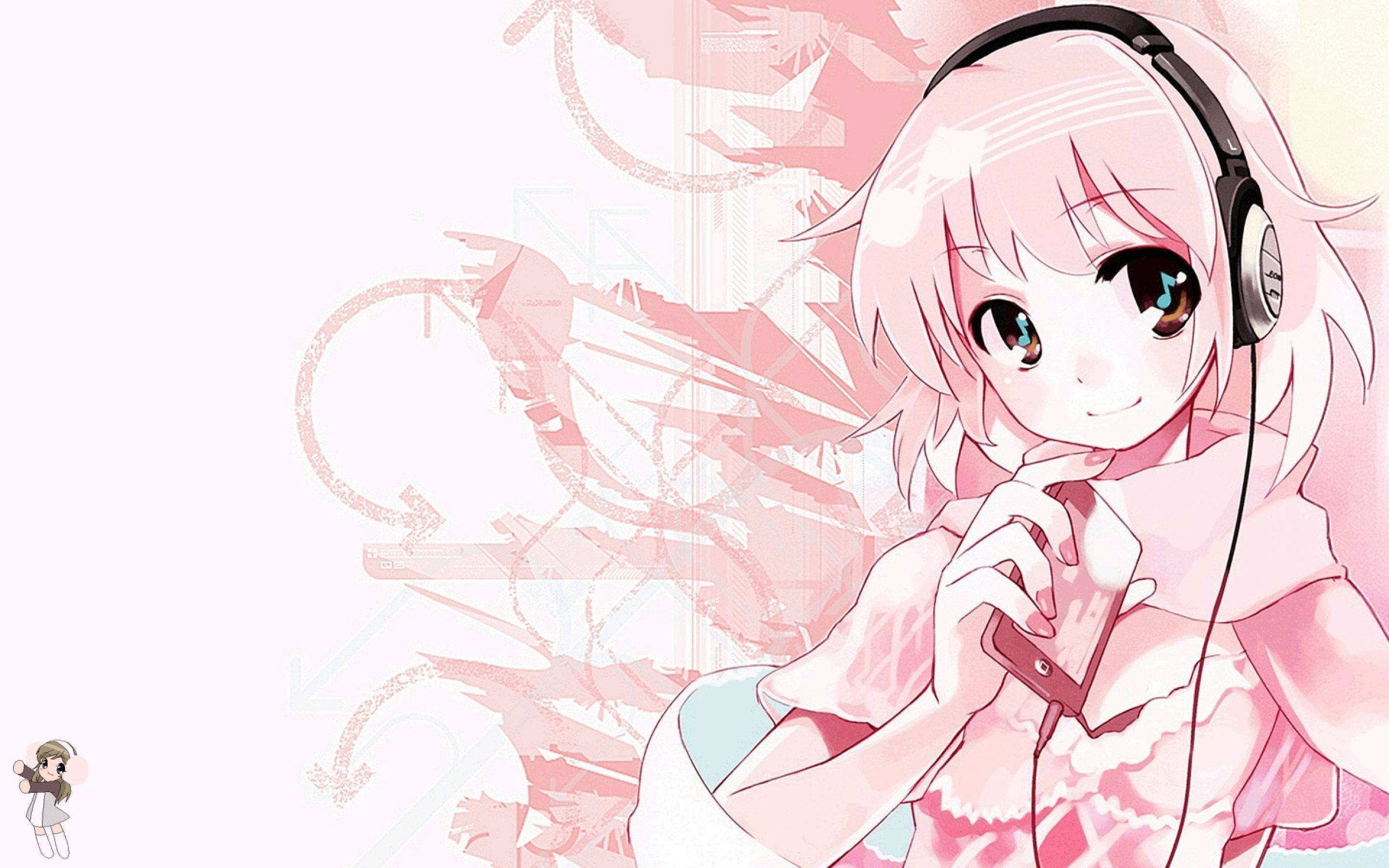 粉色动漫美学Sonico 壁纸