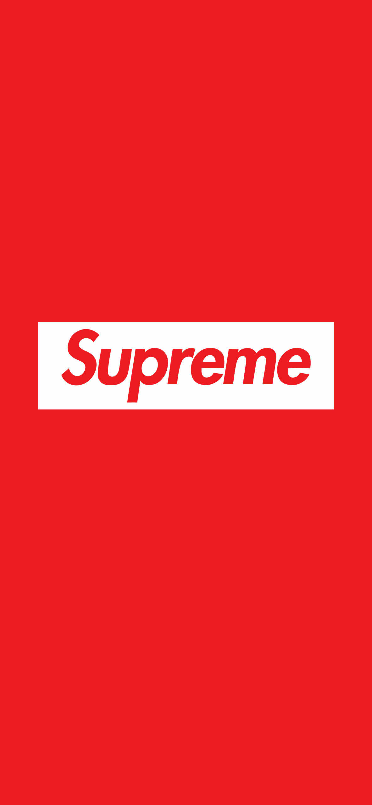 简单红色Supreme 壁纸
