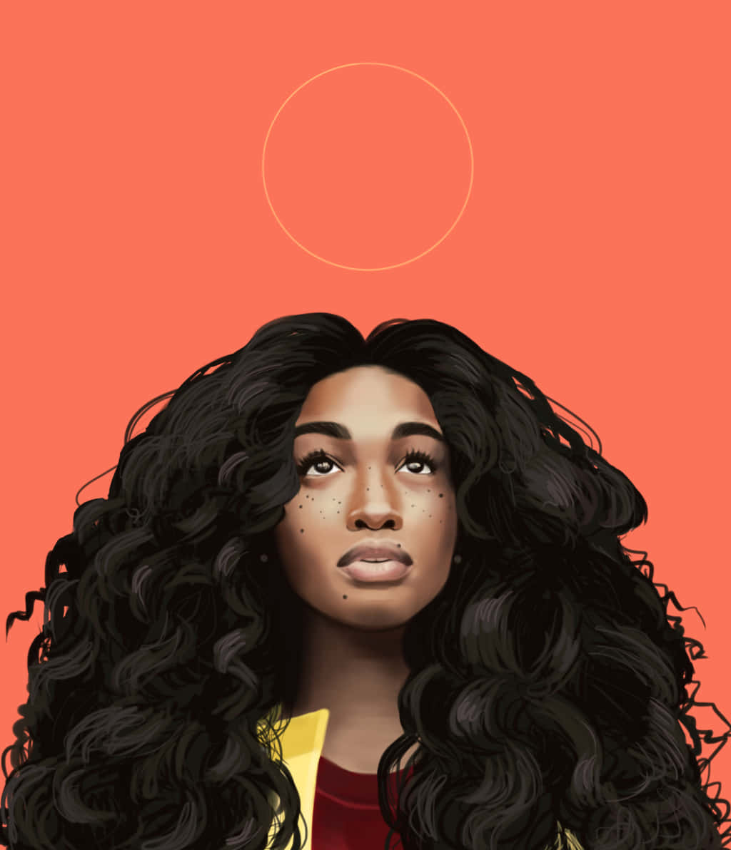 SZA 艺术橙色美学 壁纸
