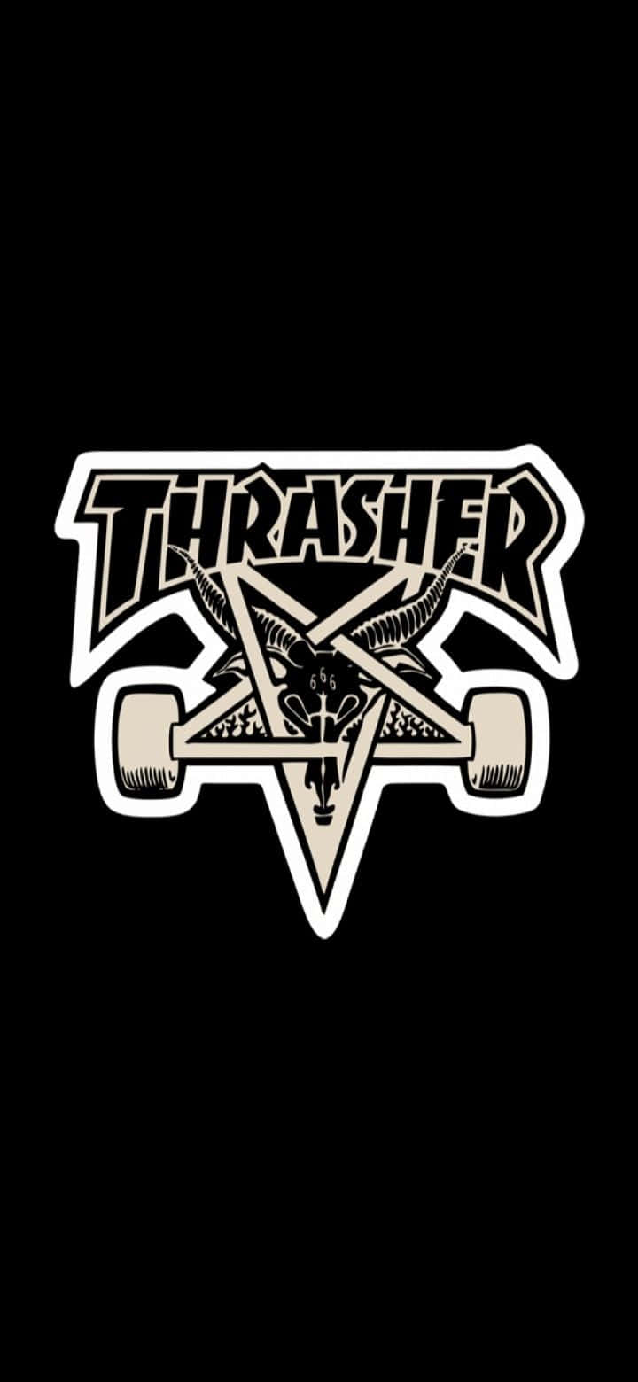 thrasher 标志贴纸 壁纸
