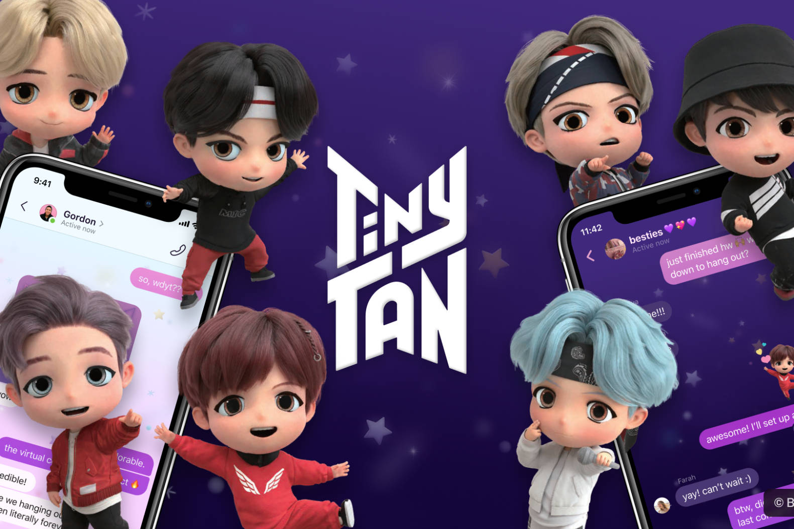 Tiny Tan BTS与移动设备 壁纸