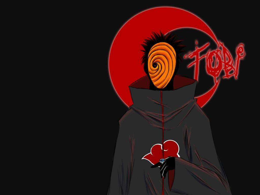 Tobi 火影忍者 红色美学半月 壁纸