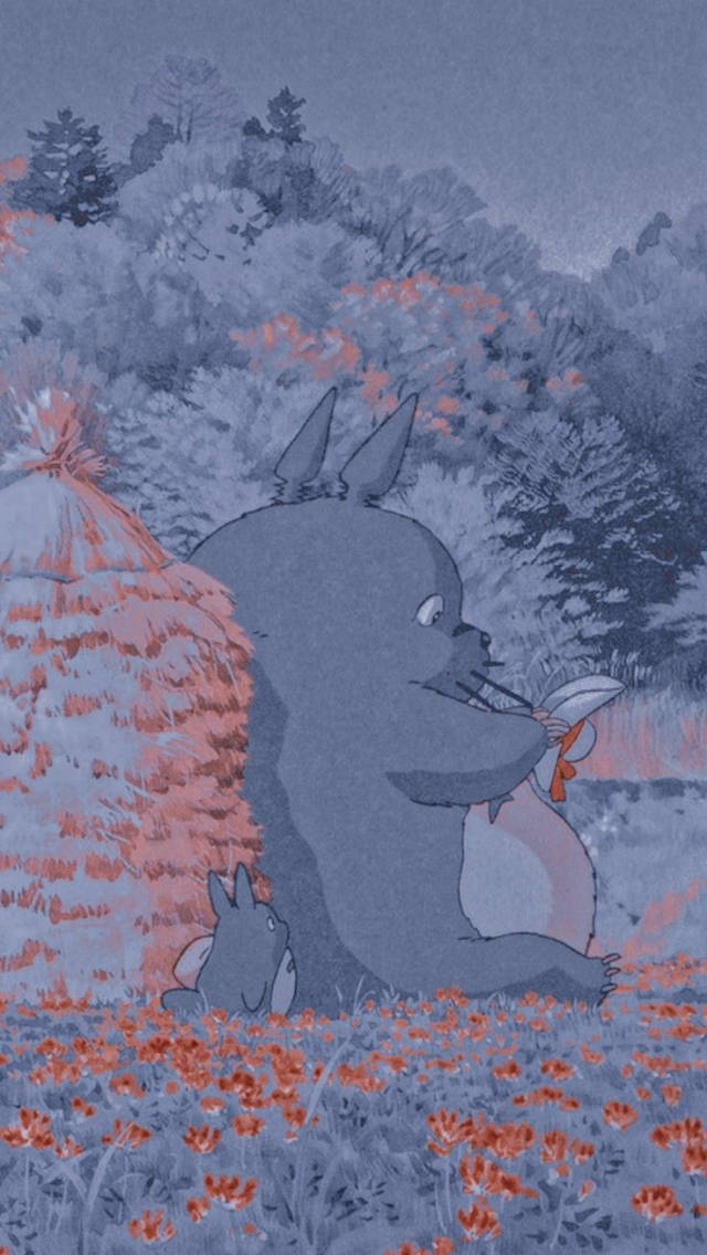 Totoro 柔和美风 壁纸