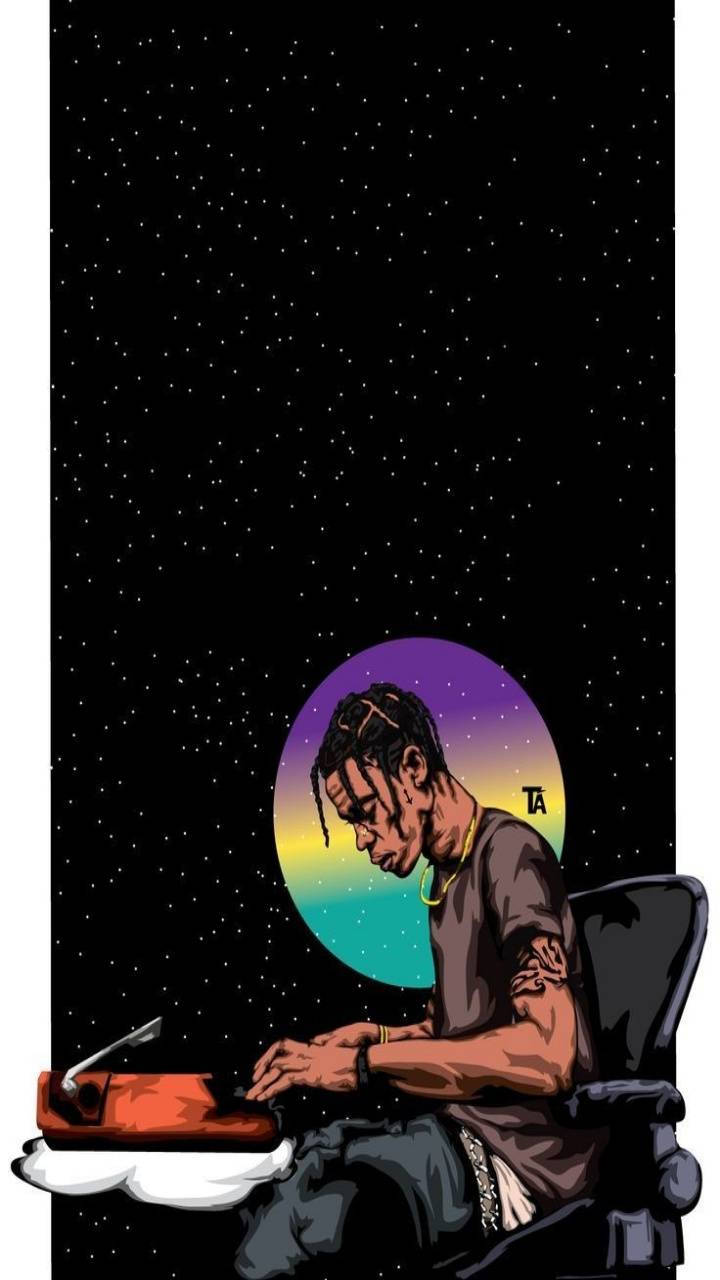 粉丝正在体验Travis Scott Astroworld演唱会的那一刻！ 壁纸
