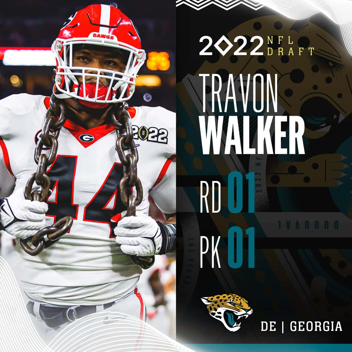 Travon Walker 2022年NFL选秀海报 壁纸