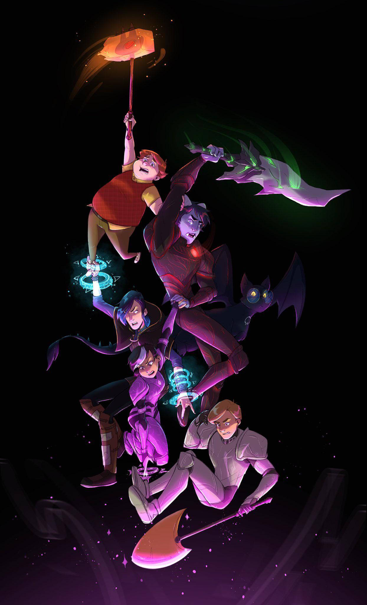 Trollhunters Tales Of Arcadia 角色阵容 壁纸