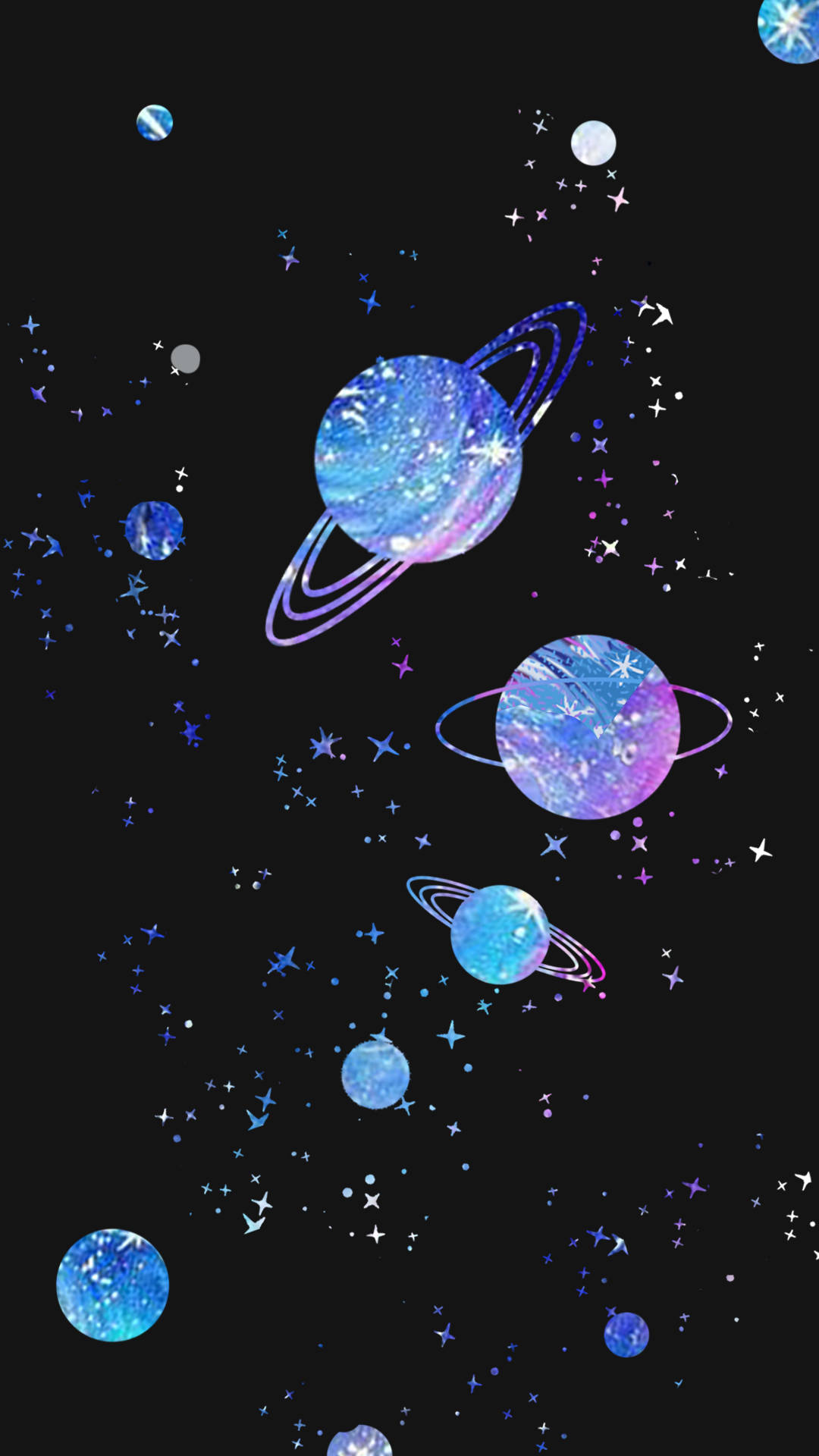 星系与行星Tumblr美学 壁纸