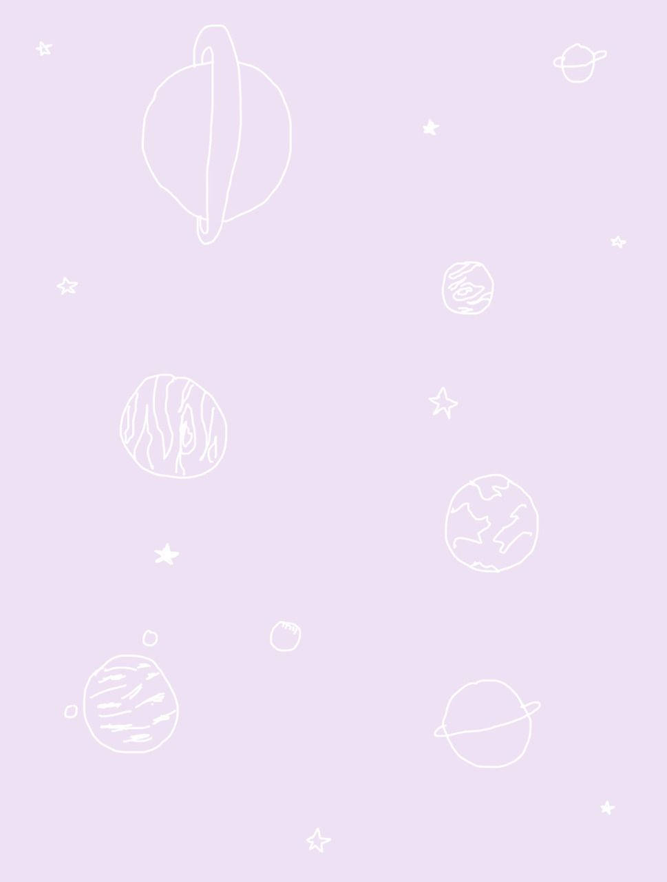 淡紫Tumblr星球 壁纸