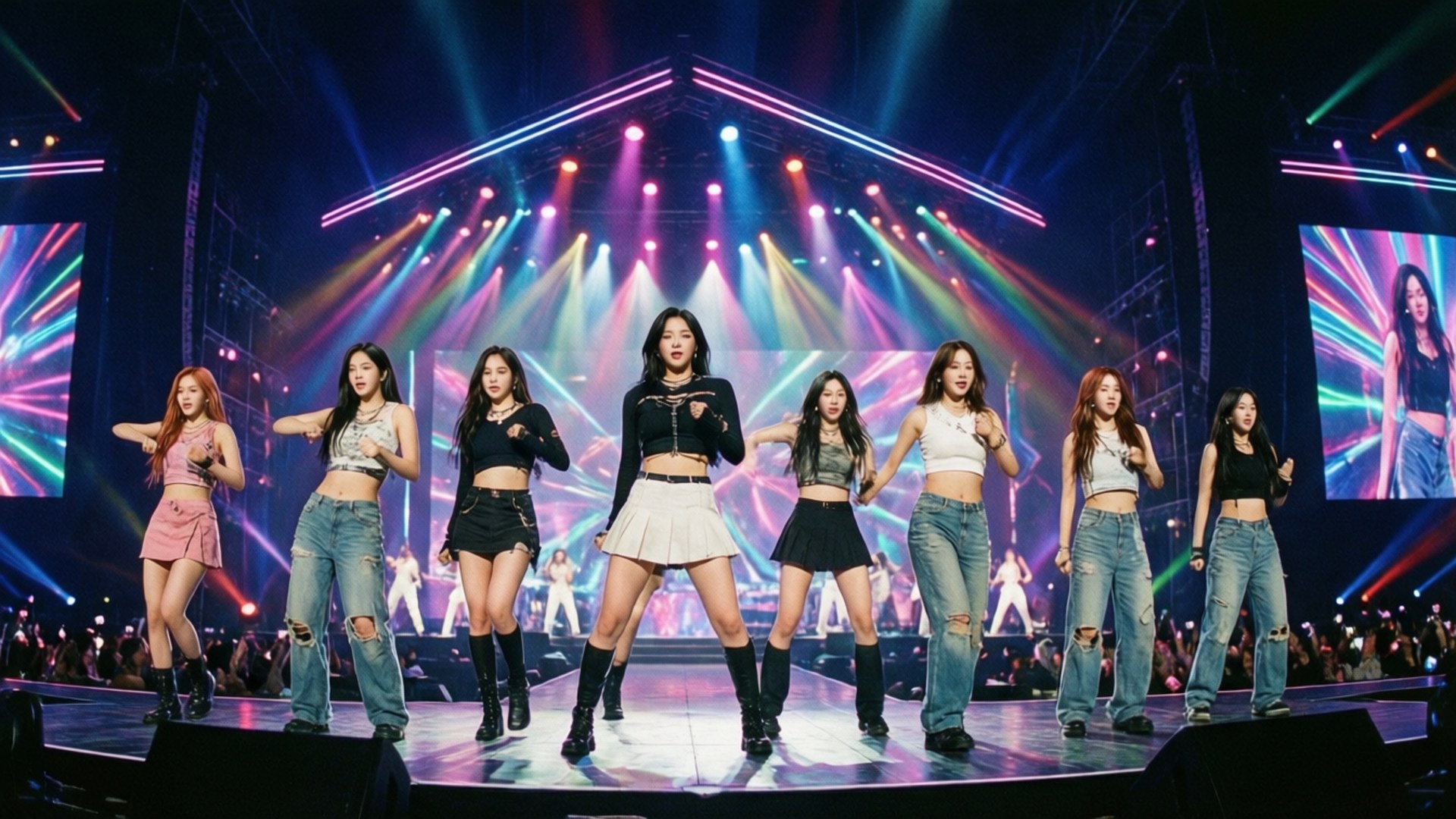 霓虹舞台活力TWICE 壁纸