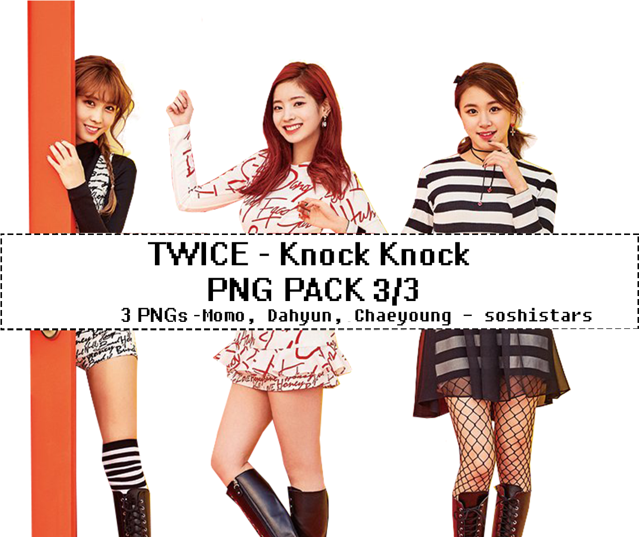 Twice Knock Knock PNG素材包 壁纸