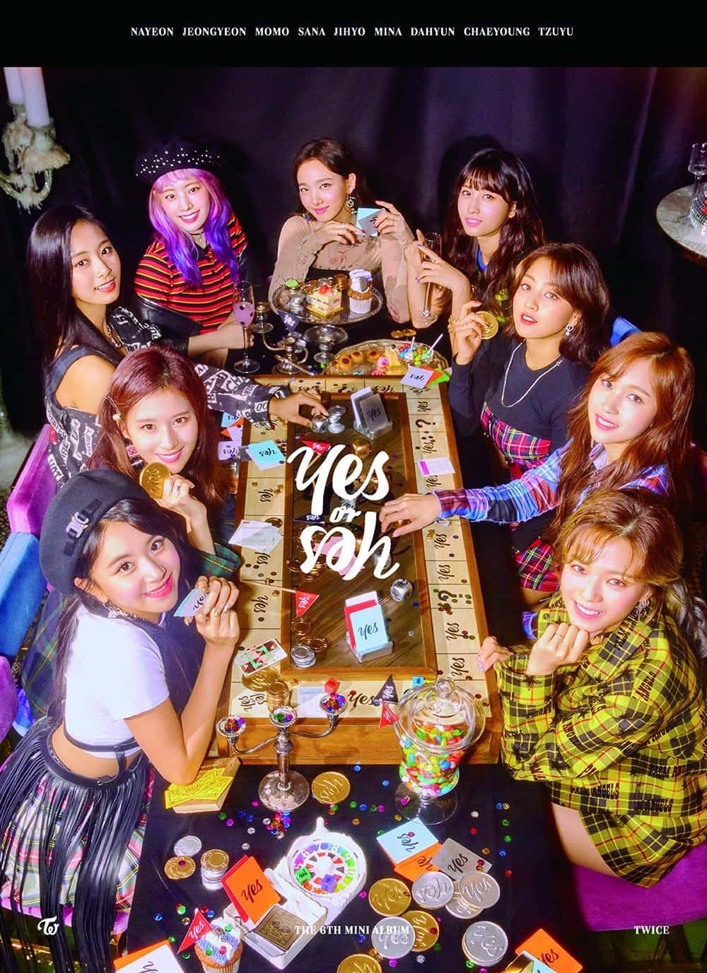 Twice 女团在音乐演唱会舞台上闪耀 壁纸
