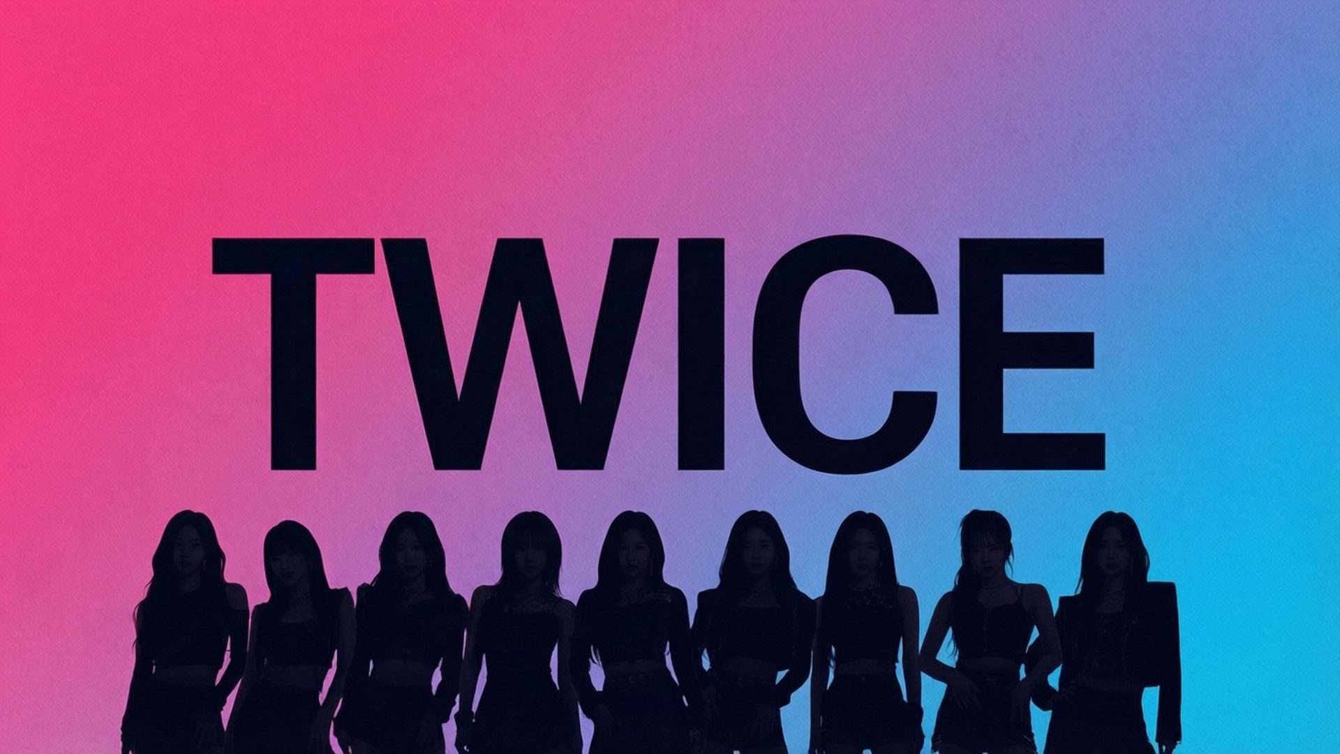 TWICE 粗体字设计 壁纸