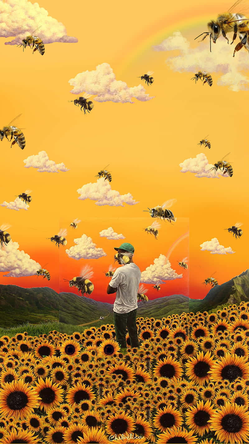 Tyler The Creator 向日葵田头像 壁纸