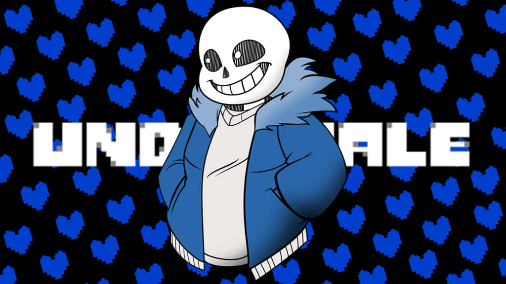 Undertale Sans 蓝色爱心 壁纸