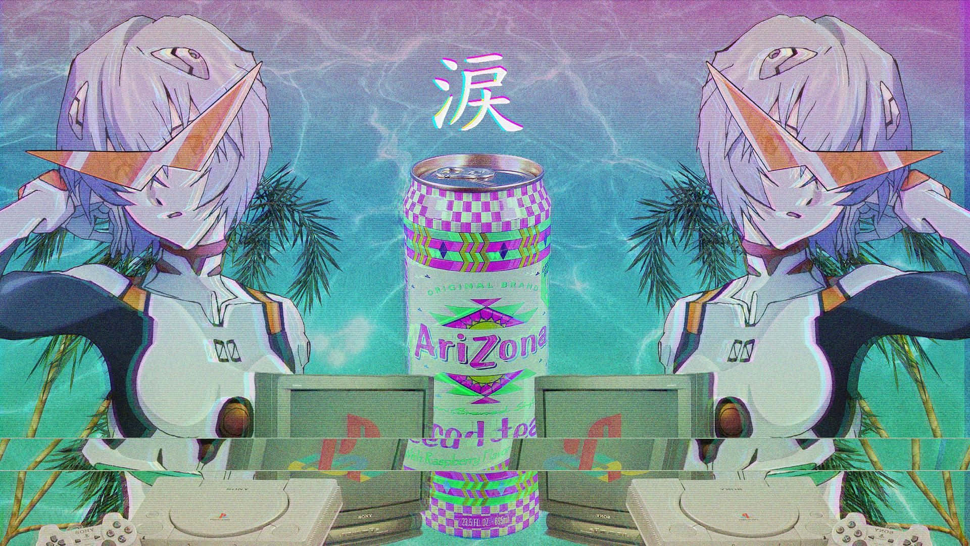 Vaporwave动漫《新世纪福音战士》 壁纸