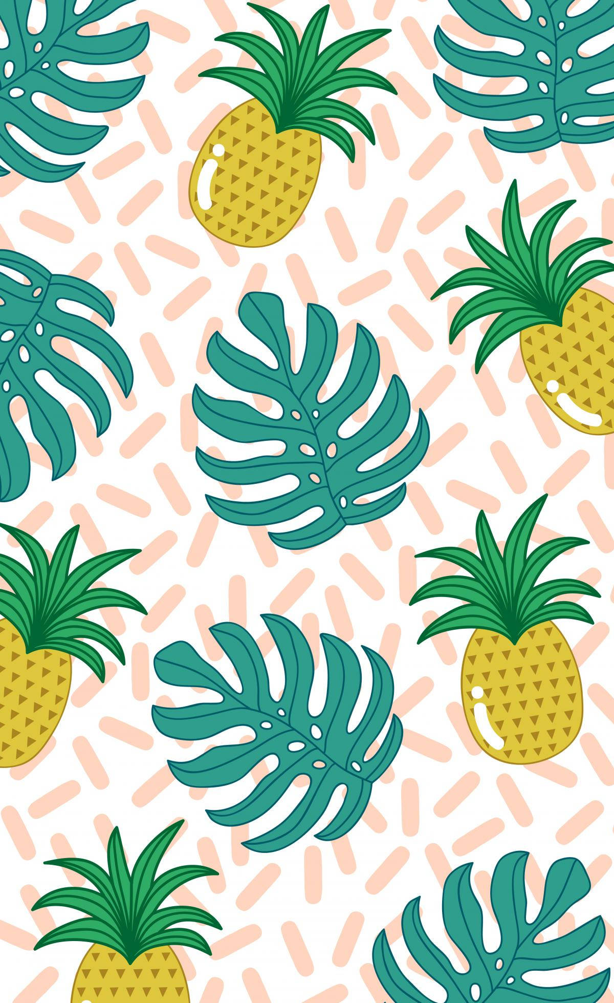 Vibrant summer vibes with this refreshing pineapple. 壁纸