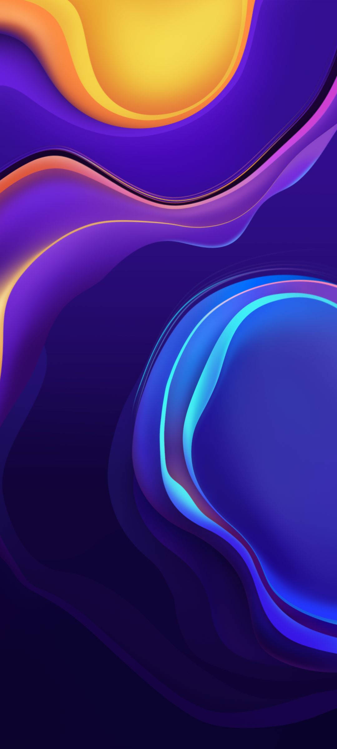 精致Vivo V20墨水线条设计 壁纸