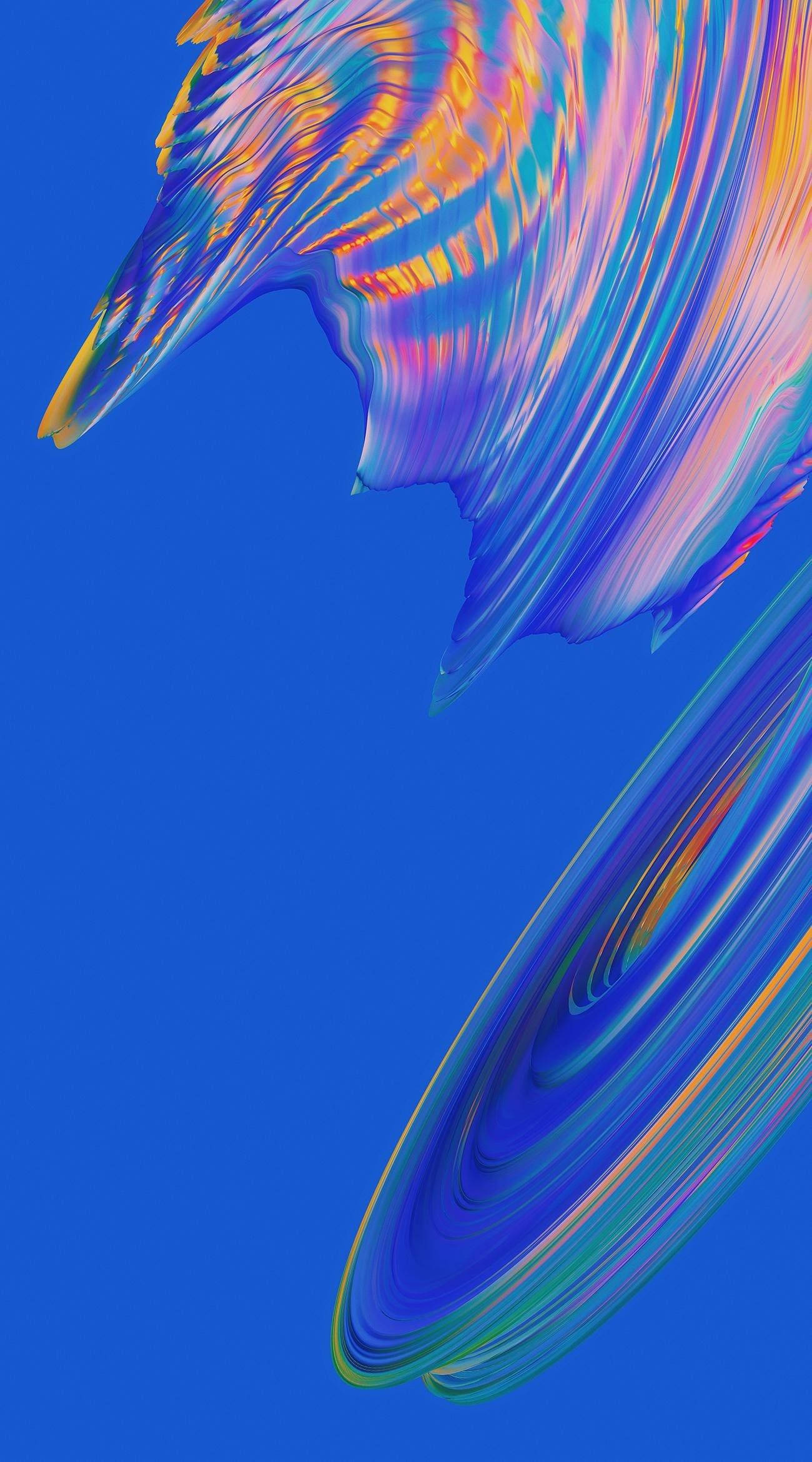 Vivo V20 旋转彩虹光盘 壁纸