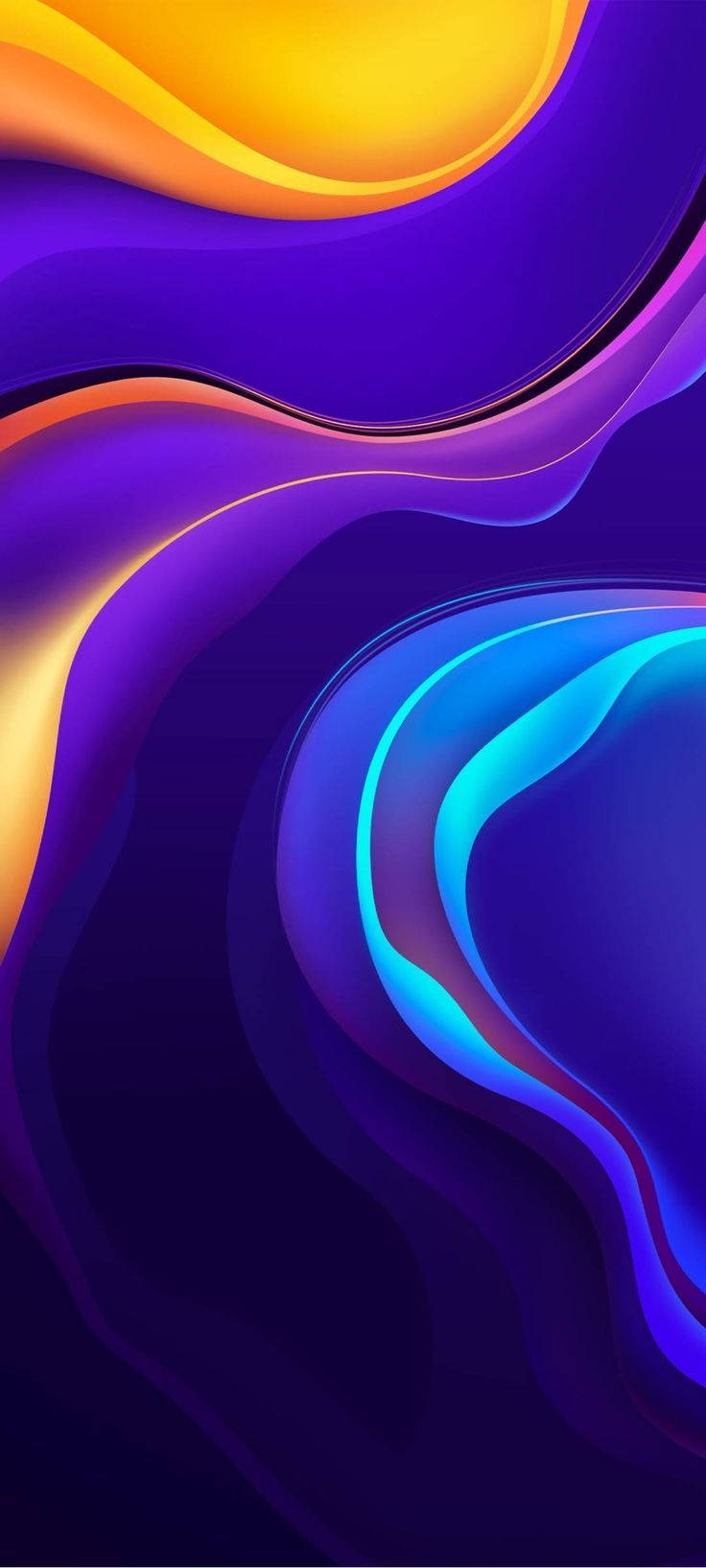 Vivo Y20 紫色波浪抽象 壁纸