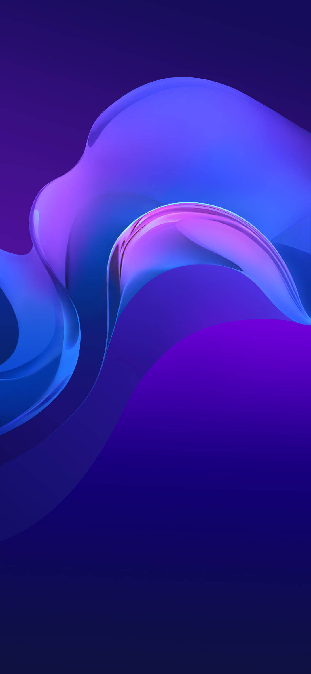 Vivo Y20 紫色波纹 壁纸