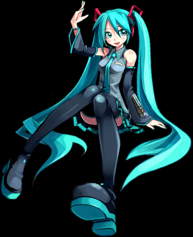 初音未来Vocaloid动态姿势 壁纸