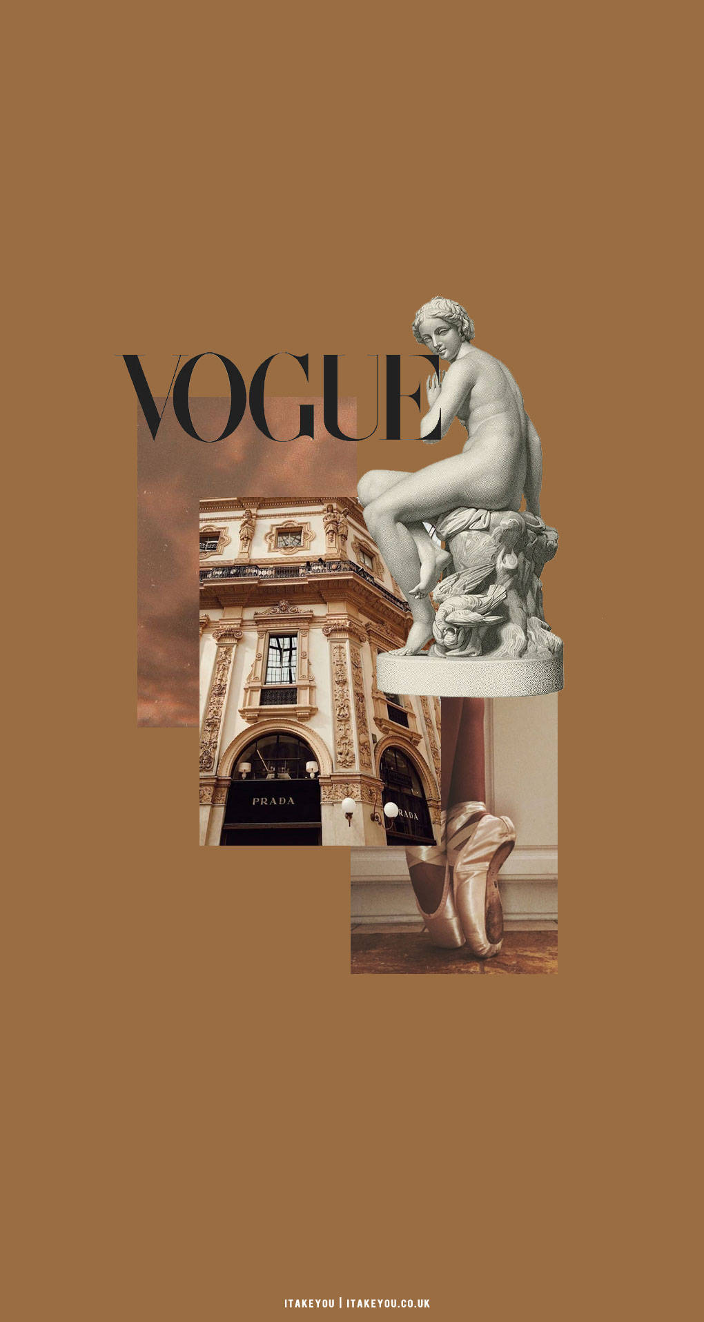 Vogue杂志米棕色美学 壁纸