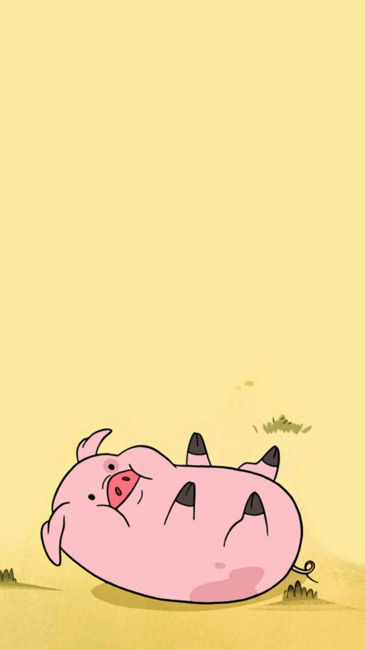 倒立 Waddles 壁纸