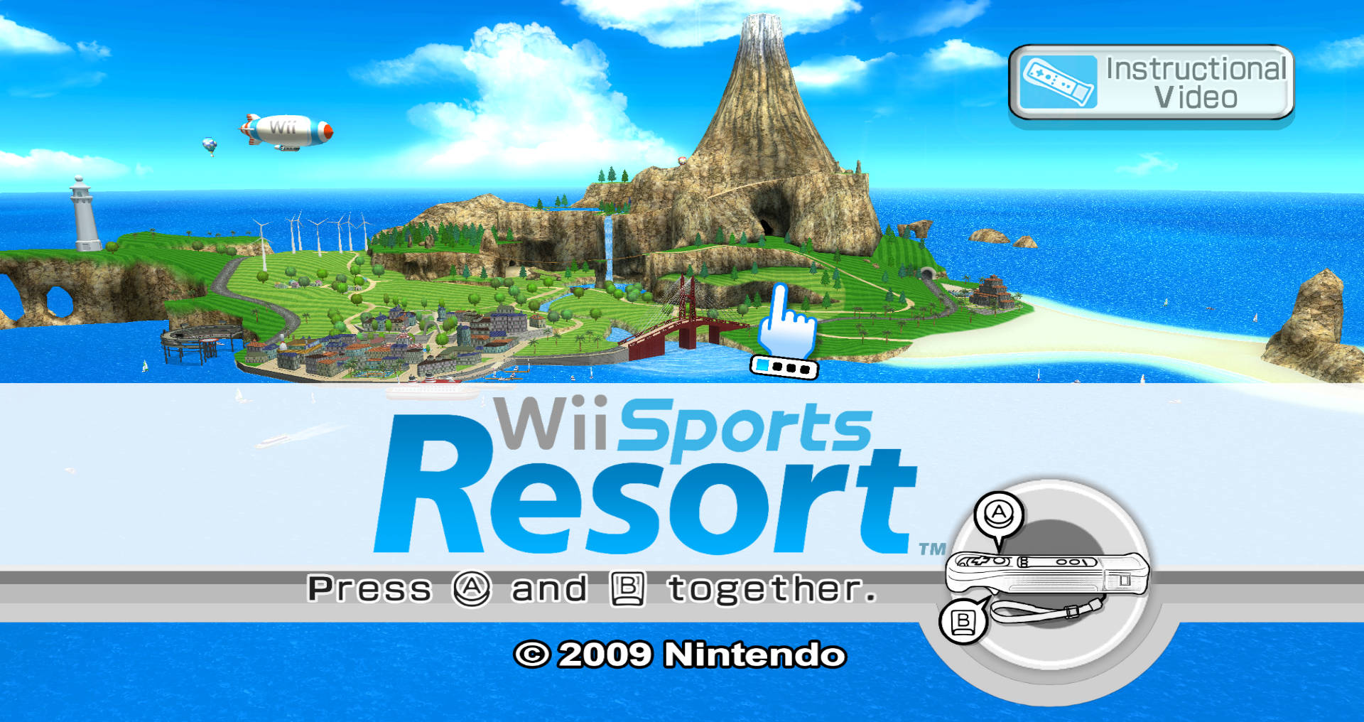 Wii Sports Resort 游戏开场画面 壁纸