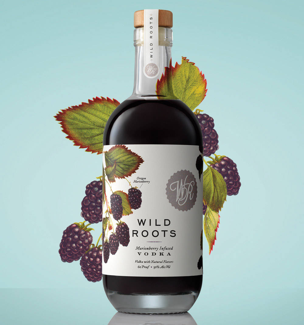 Wild Roots马里恩莓伏特加与新鲜莓果 壁纸