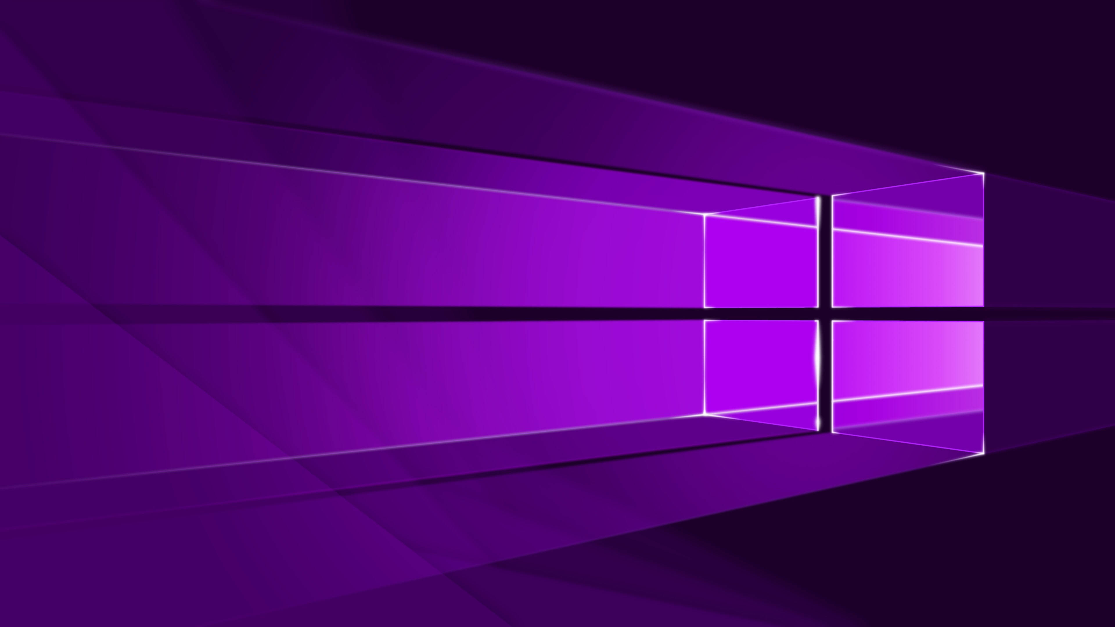 暗紫霓虹Windows标志 壁纸