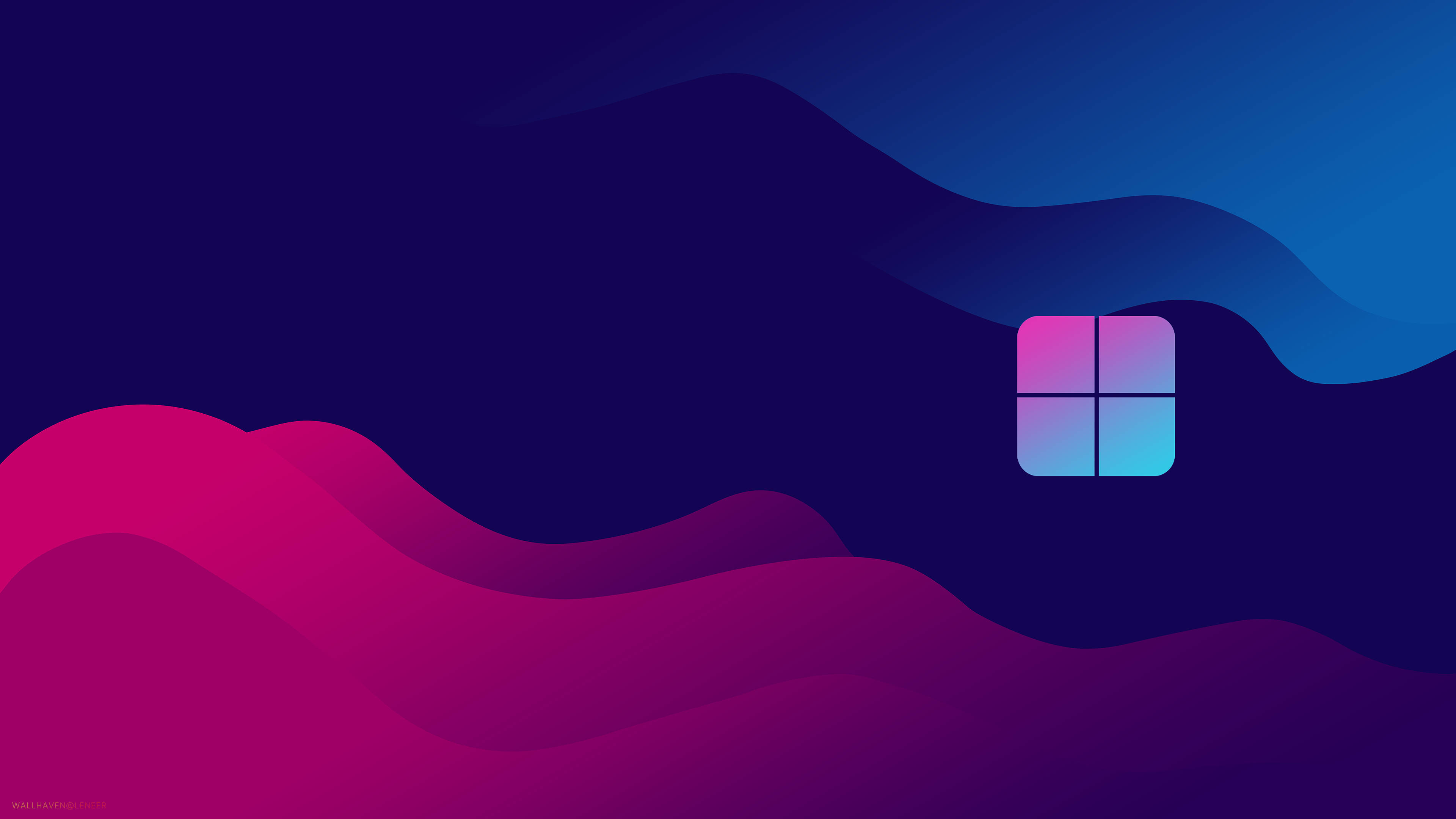 原版Windows洋红与蓝 壁纸