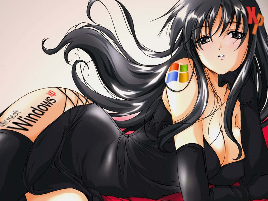 性感动漫女孩Windows XP 壁纸