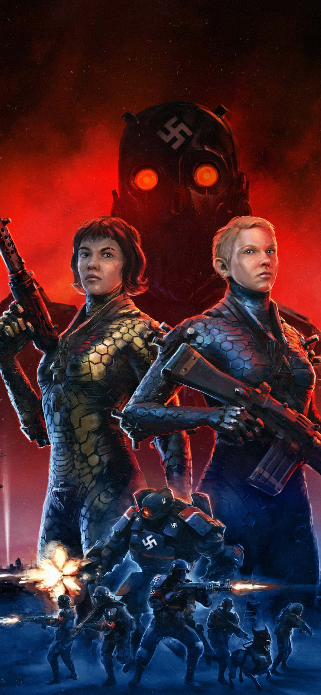 Wolfenstein II: The New Colossus 在 iPhone Xs 上 壁纸