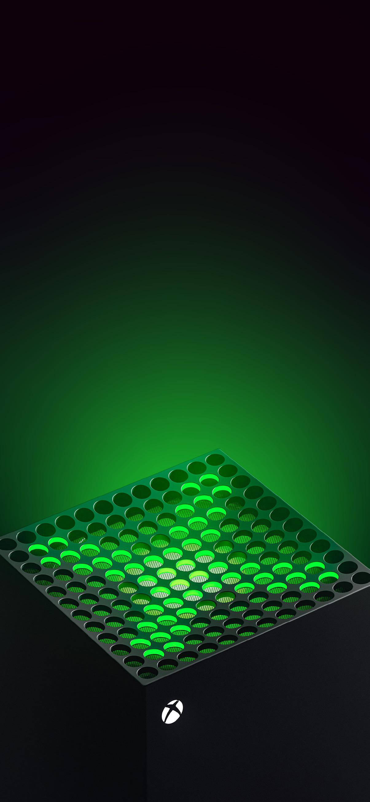 Xbox Series X 绿色光芒 壁纸