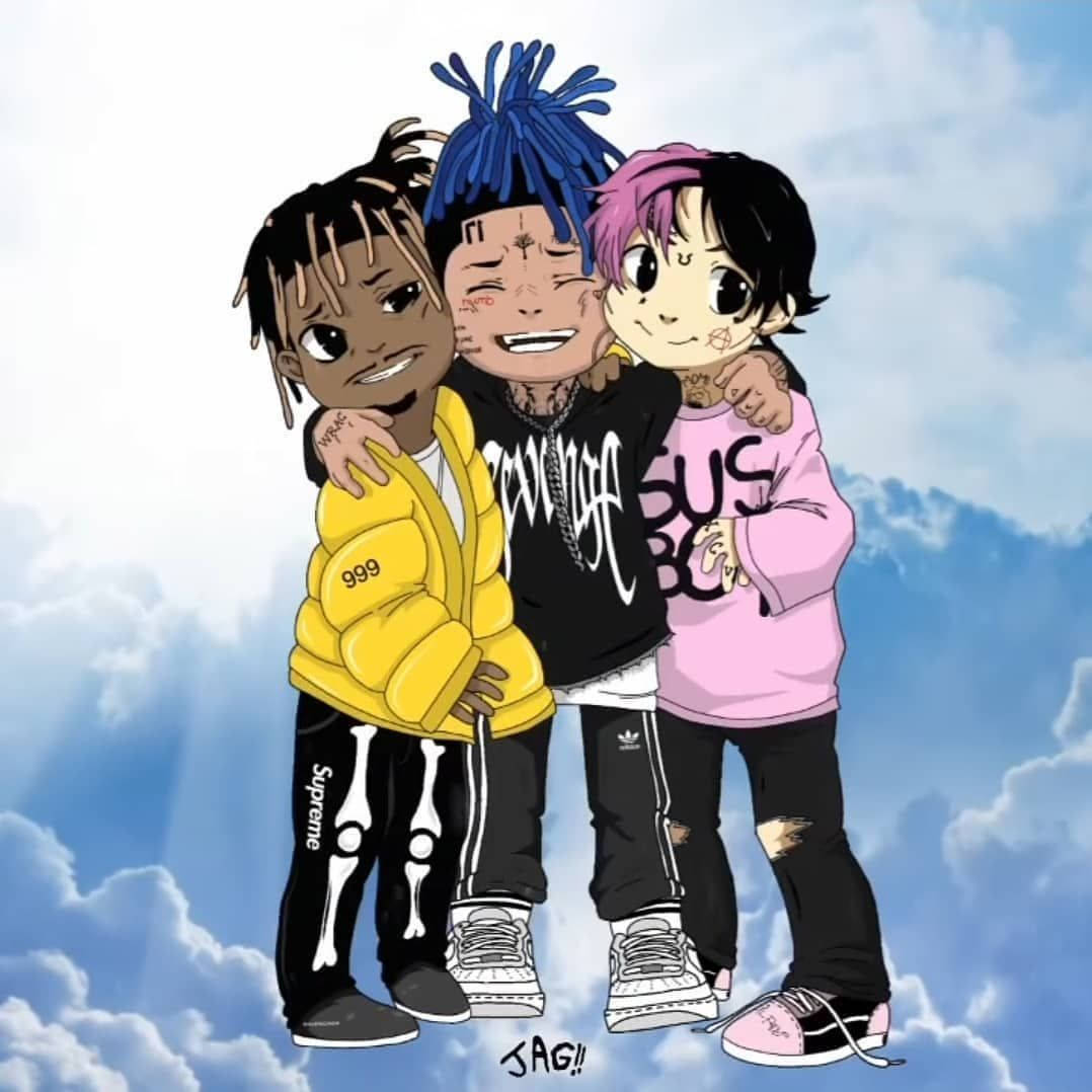 Xxxtentacion动漫与朋友 壁纸