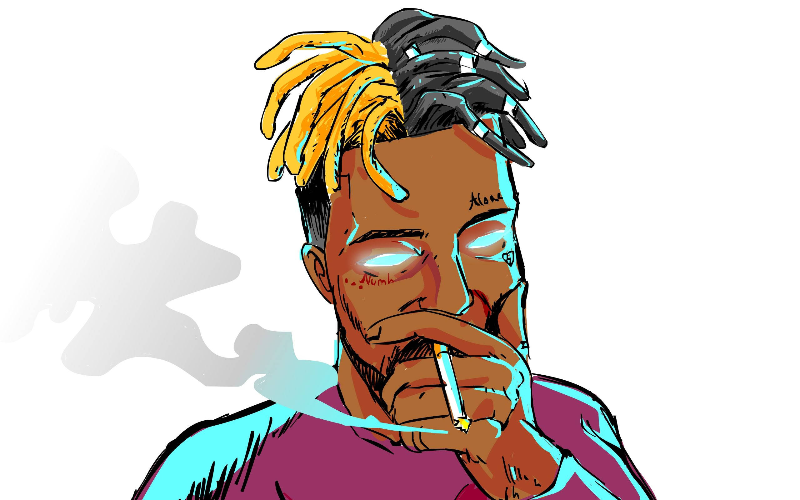 Xxxtentacion动漫吸烟 壁纸