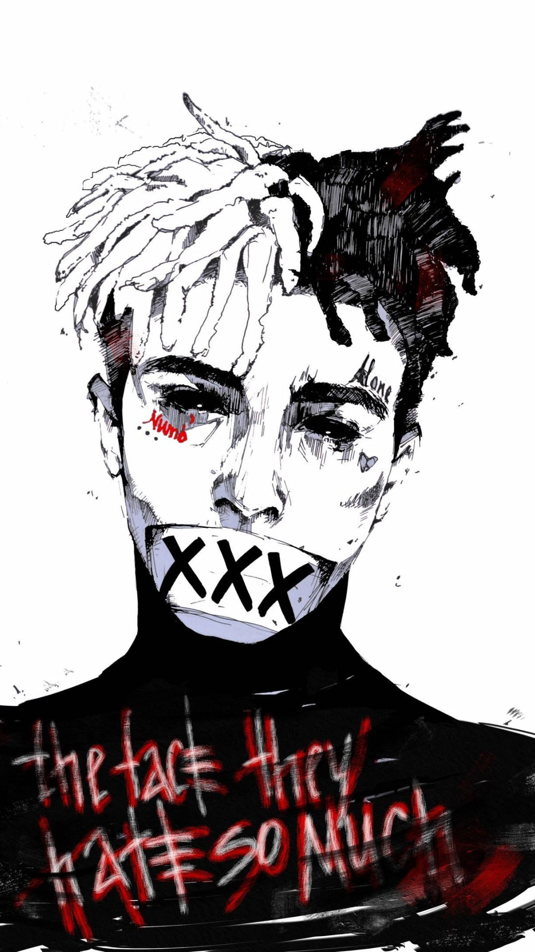 Xxxtentacion动漫插画 壁纸
