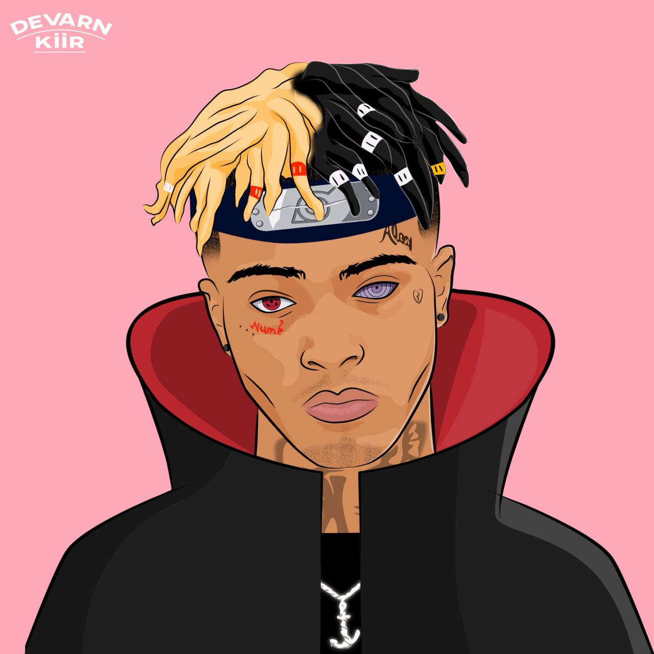 XXxtentacion动漫晓袍 壁纸
