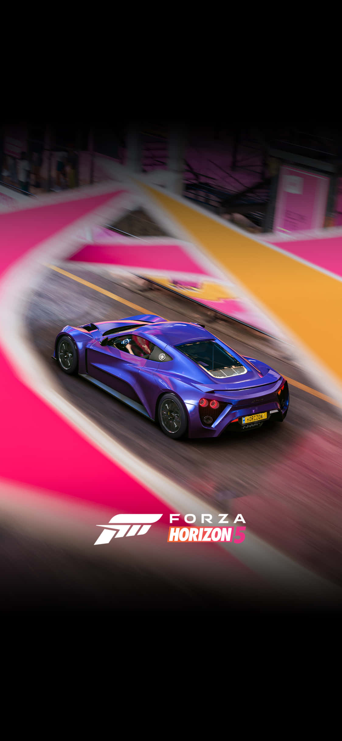 蓝色 Zenvo iPhone X Forza Motorsport 7 背景 壁纸