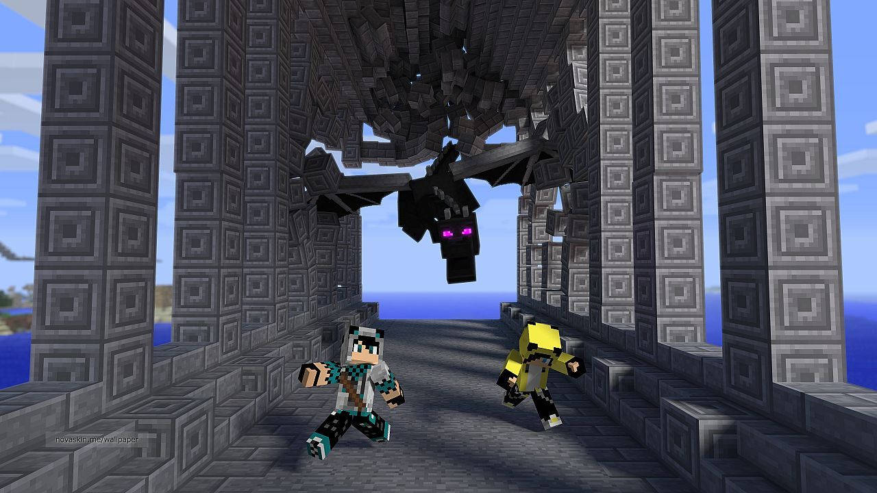 Minecraft奔跑生物反派壁纸