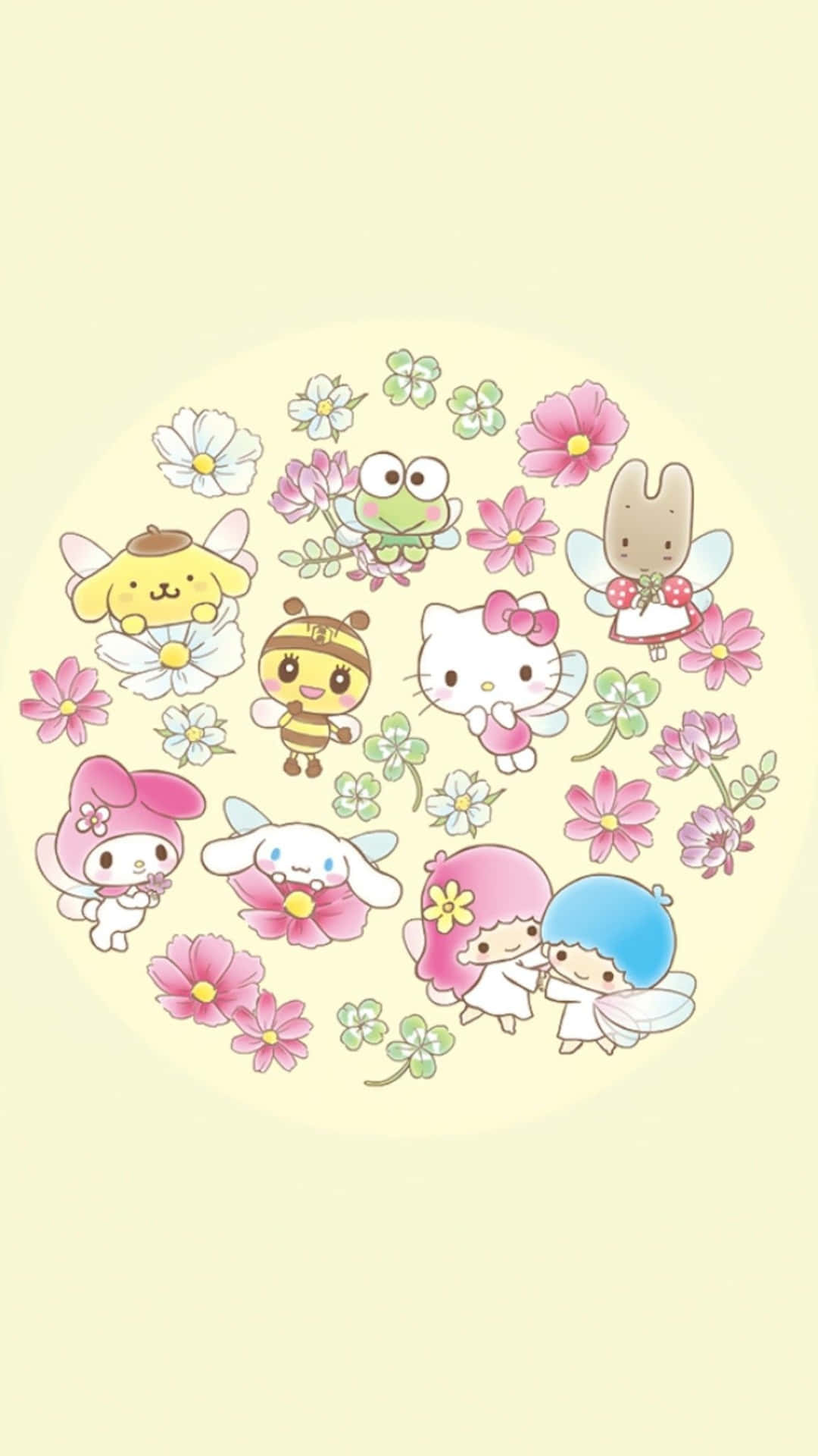 三丽鸥花卉头像 壁纸