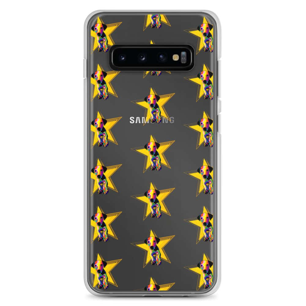 三星Galaxy S10手机壳黄色星星图案 壁纸