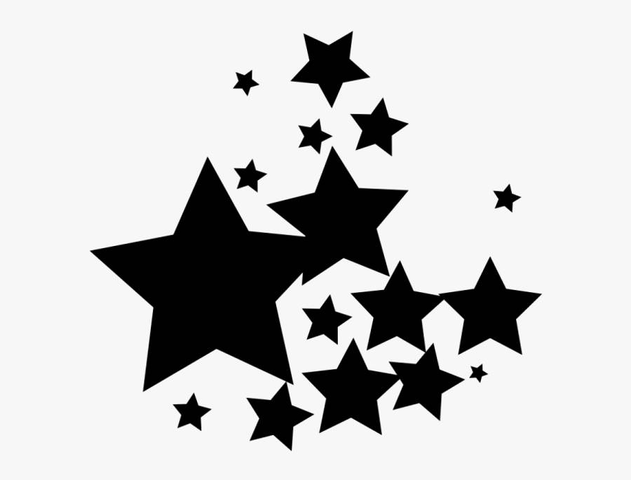 不同形状的黑色星星 壁纸