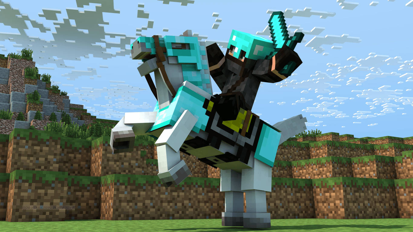 3D Minecraft 装甲骑士忍者壁纸