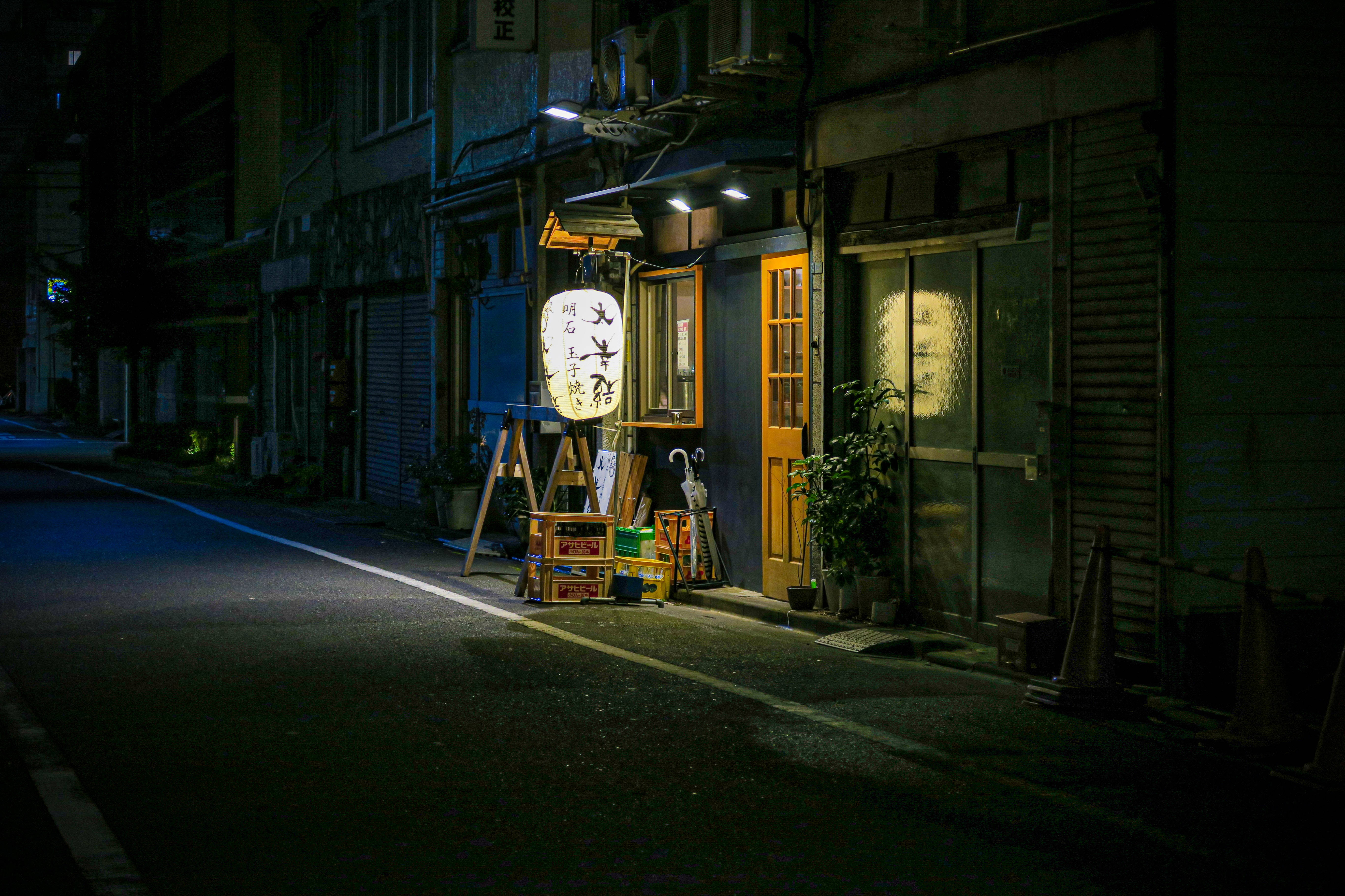 东京夜晚的日本高清灯笼 壁纸